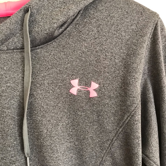 Under Armour Grey (power in pink) Hoody Size Small - Picture 3 of 12